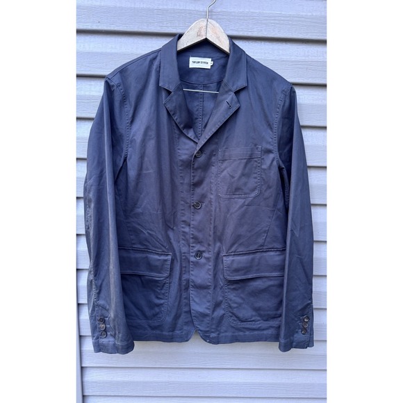 $298 Taylor Stitch 40 Gibson Suit Jacket Blazer Charcoal Gray Twill Coat